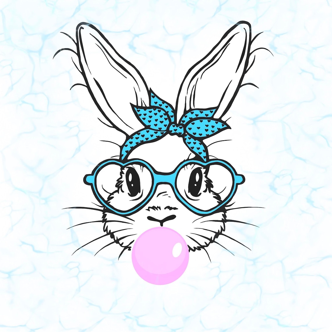 Bunny Svg Bunny Bubble Gum Svg Bubble Gum Svg Bunny With - Etsy Canada