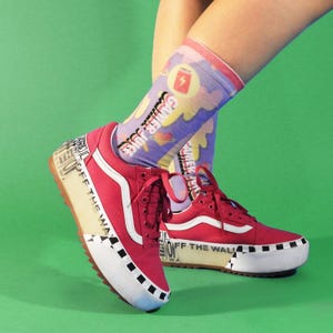 Printed Gamer Juice Socks | Gamer Socks | Gifts for Him | Gifts for Her | Anime Socks | Unique Socks | Cute Gift Ideas | Christmas Socks