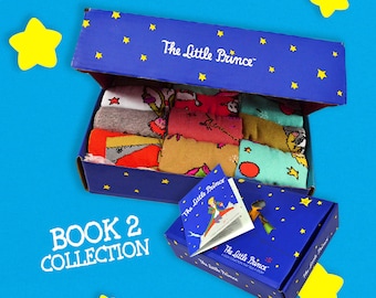 Der kleine Prinz Socken Geschenkbox, Buch 2, Kinder 12er-Pack