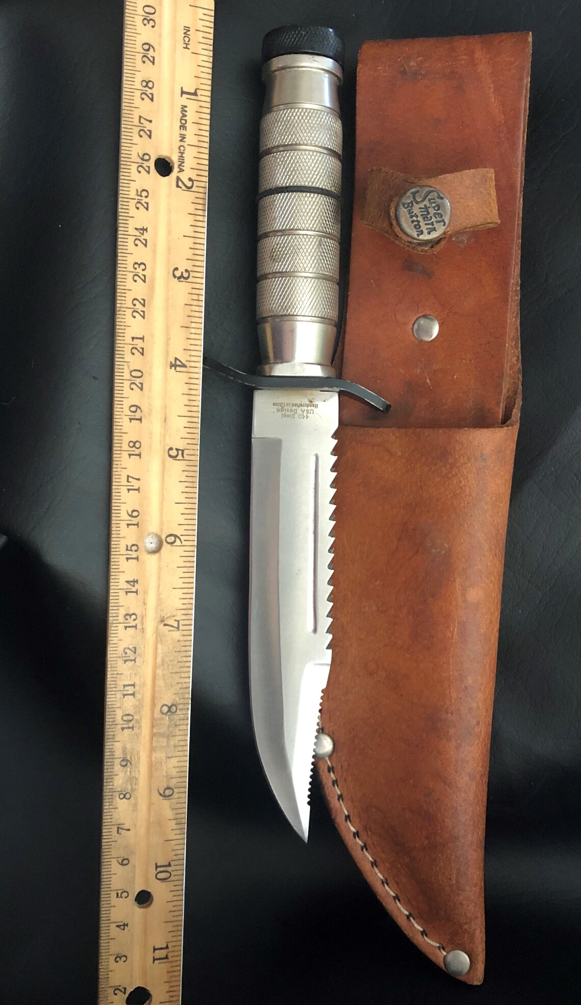440 Stainless 80's Survival Knife Etsy