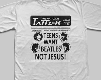 Teens Want Beatles Not Jesus inspires shirt / The Beatles Band / Gift for her / Unisex t-shirt
