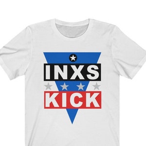 INXS vintage Kick Off America Tour 1988/ INXS Rock Band / 80s / Inspired Retro shirt / Unisex T-shirt image 2