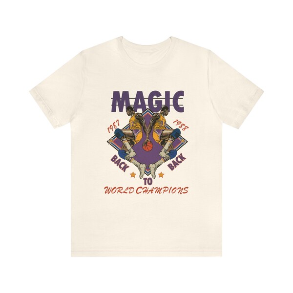 Magic Johnson World Champions 80s Finals / Los Angeles / Vintage Style / Unisex t-shirt