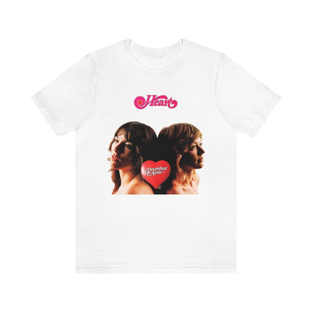 Heart Rock Band Shirt / White Heart / Unisex Tshirt Etsy