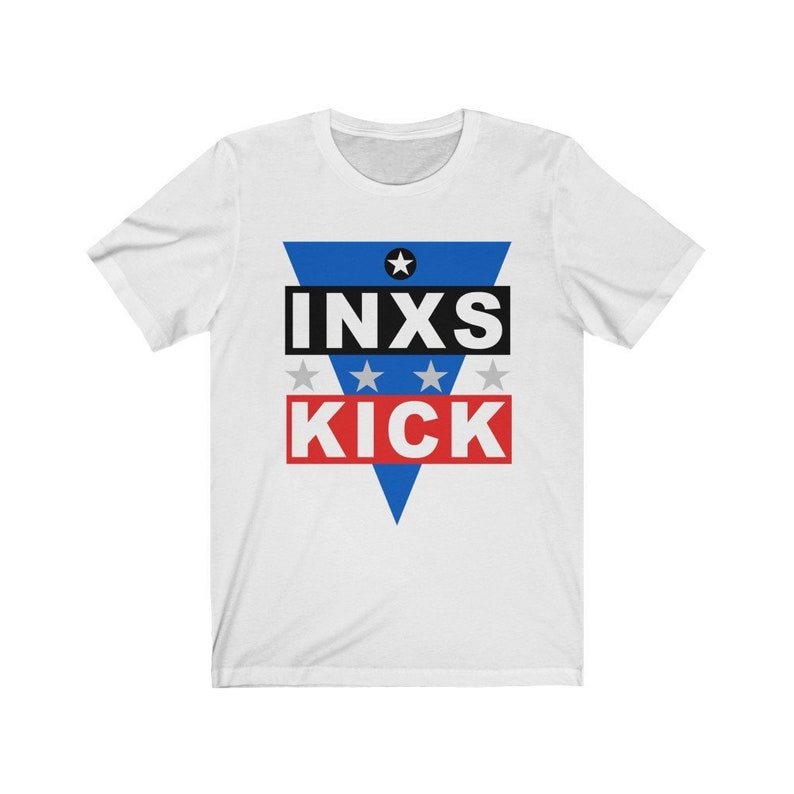 INXS vintage Kick Off America Tour 1988/ INXS Rock Band / 80s / Inspired Retro shirt / Unisex T-shirt image 2