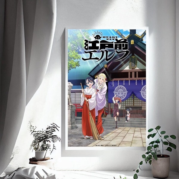 Edomae Elf Otaku Elf anime Movie Poster Canvas Poster bedroom art Without frame 8x12''12x18''16x24''24x36''multiple choice