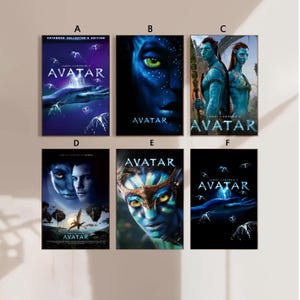 Avatar 2009 Film Poster Leinwand Poster Schlafzimmer Kunst Ohne Rahmen 12x18''16x24''24x36'' ohne Rahmen