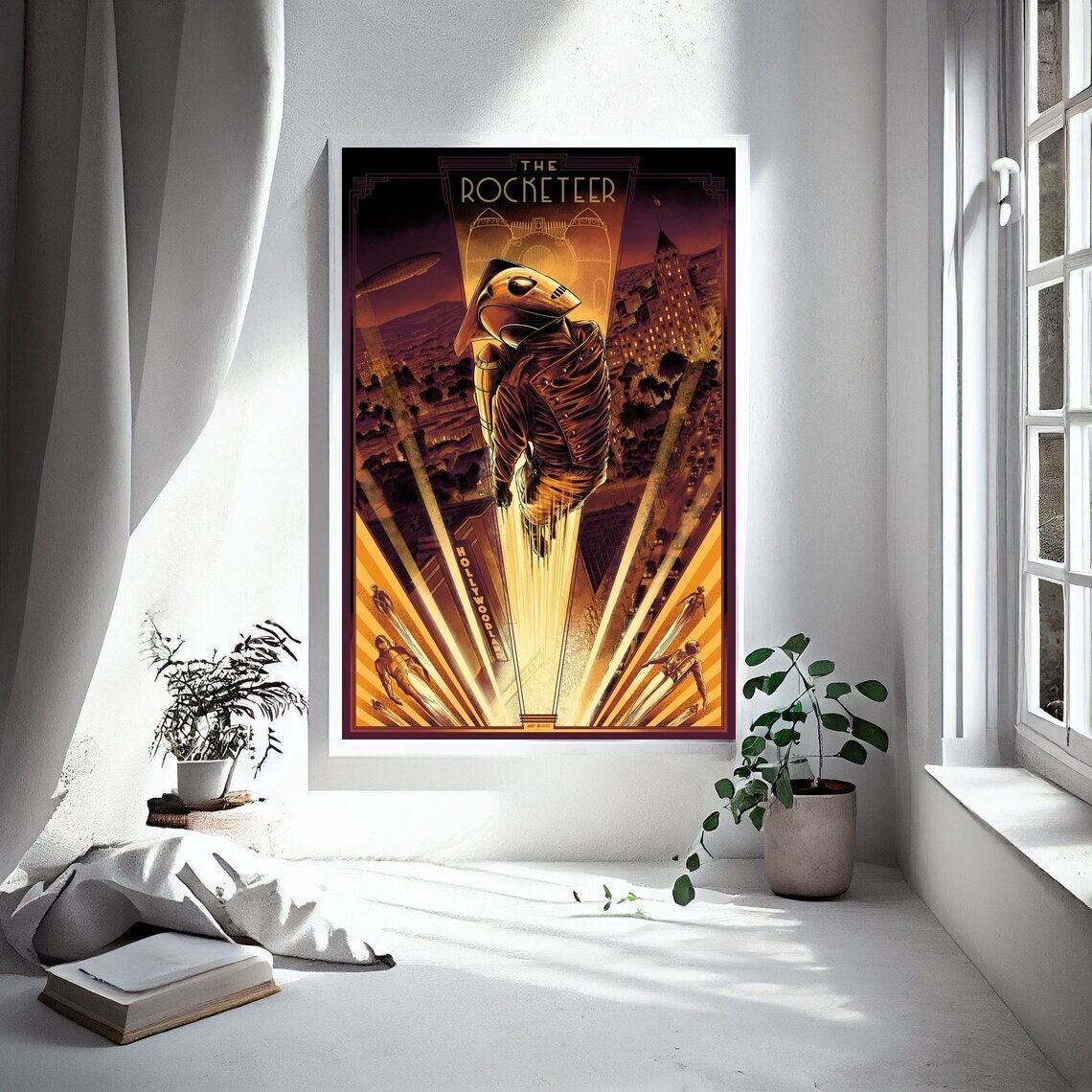 The Rocketeer Vintage Movie Poster Canvas Poster Bedroom Art Without ...