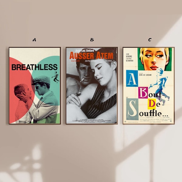Breathless Movie Poster Canvas Poster bedroom art Without frame 8x12''12x18''16x24''24x36''multiple choice