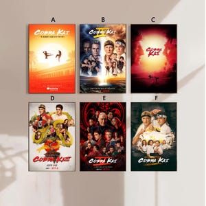 Cobra Kai Movie Poster Leinwand Poster Schlafzimmerkunst Ohne Rahmen 8x12 ''12x18 ''16x24 ''24x36 ''mehrere Wahl
