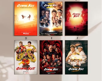 Cobra Kai Movie Poster Canvas Poster bedroom art Without frame 8x12&#39;&#39;12x18&#39;&#39;16x24&#39;&#39;24x36&#39;&#39;multiple choice