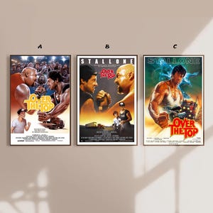 Over the Top Movie Poster Leinwand Poster Schlafzimmer Kunst Ohne Rahmen 8x12 ''12x18 ''16x24 ''24x36 ''mehrere Wahl