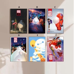 Big Hero Anime Movie Poster Canvas Poster bedroom art Without frame 8x12&#39;&#39;12x18&#39;&#39;16x24&#39;&#39;24x36&#39;&#39;multiple choice