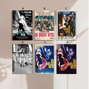The Sweet Life 1960 Movie Poster Canvas Poster bedroom art Without frame 8x12&#39;&#39;12x18&#39;&#39;16x24&#39;&#39;24x36&#39;&#39;multiple choice