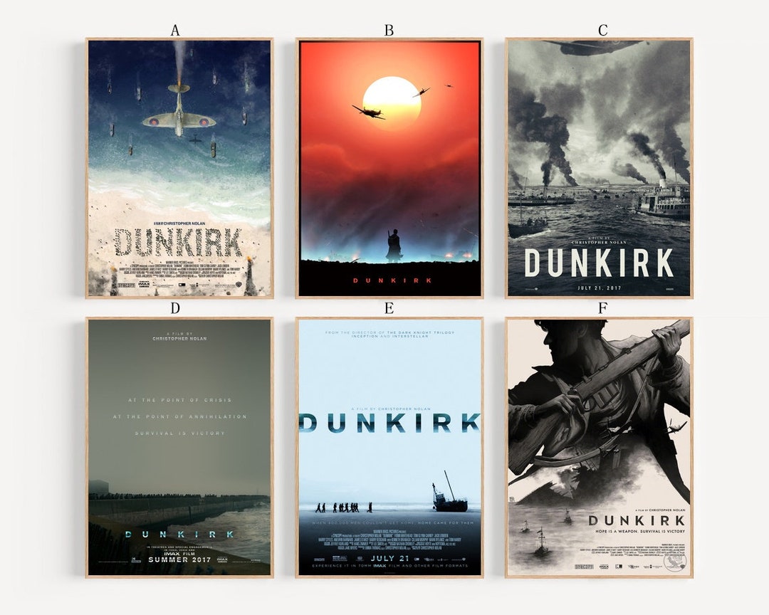 Dunkirk Movie Poster Canvas Poster Bedroom Art Without Frame 8x12 ...
