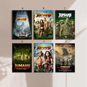 Jumanji welcome to the jungle Movie Poster Canvas Poster bedroom art Without frame 8x12&#39;&#39;12x18&#39;&#39;16x24&#39;&#39;24x36&#39;&#39;multiple choice