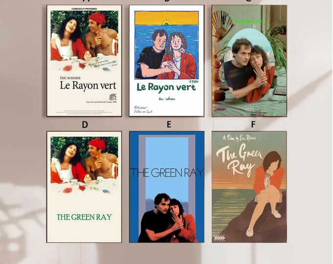 Rayon Films Le Rayon Vert Poster, the Green Ray Movie Poster, Summer Poster, Eric ...