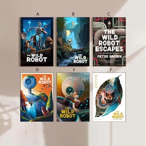 The Wild Robot Movie Poster Canvas Poster bedroom art Without frame 8x12&#39;&#39;12x18&#39;&#39;16x24&#39;&#39;24x36&#39;&#39;multiple choice