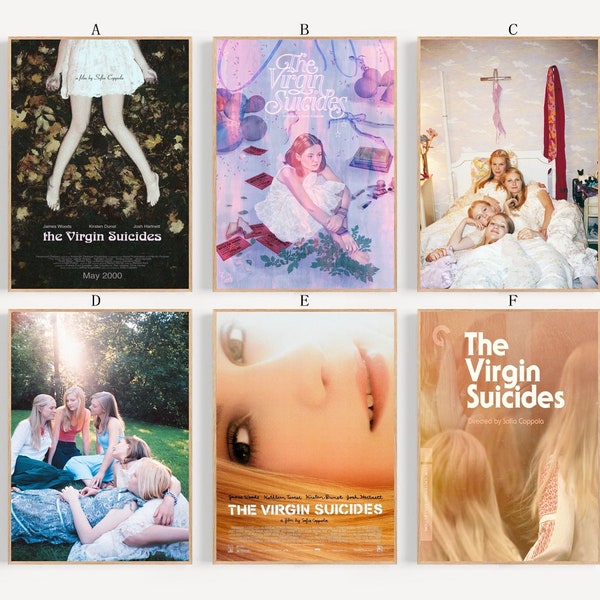 The Virgin Suicides Filmplakat Leinwand Poster Schlafzimmer Kunst Ohne Rahmen 8x12''12x18''16x24''24x36''Multiple Choice