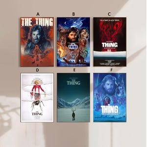 The Thing Movie Poster Canvas Poster bedroom art Without frame 8x12''12x18''16x24''24x36''multiple choice