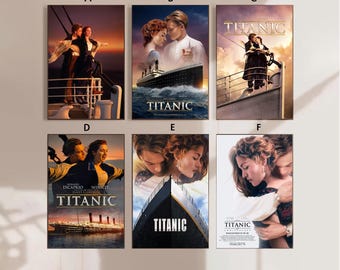 Titanic 1997  Movie Poster Canvas Poster bedroom art Without frame 8x12&#39;&#39;12x18&#39;&#39;16x24&#39;&#39;24x36&#39;&#39;multiple choice
