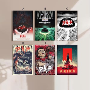 Akira Movie Poster Canvas Poster bedroom art Without frame 8x12&#39;&#39;12x18&#39;&#39;16x24&#39;&#39;24x36&#39;&#39;multiple choice