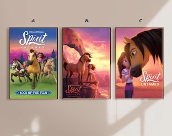 Spirit Untamed Anime Movie Poster Canvas Poster bedroom art Without frame 8x12&#39;&#39;12x18&#39;&#39;16x24&#39;&#39;24x36&#39;&#39;multiple choice