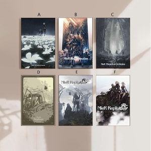 Nier Reincarnation Videospiel Poster Leinwanddruck Schlafzimmerkunst Ohne Rahmen 12x18''16x24''24x36''mehrfachauswahl