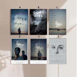 Gone Girl Movie Poster Canvas Poster bedroom art Without frame 8x12&#39;&#39;12x18&#39;&#39;16x24&#39;&#39;24x36&#39;&#39;multiple choice