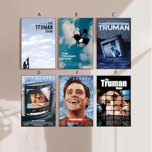 The Truman Show Movie Poster Leinwand Poster Schlafzimmerkunst Ohne Rahmen 8x12 ''12x18 ''16x24 ''24x36 ''mehrere Wahl