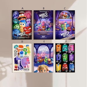 Inside Out 2 anime Movie Poster Canvas Poster bedroom art Without frame 8x12&#39;&#39;12x18&#39;&#39;16x24&#39;&#39;24x36&#39;&#39;multiple choice