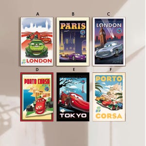 Cars 2 2011 Classic Film Film Movie Poster Leinwand Poster Schlafzimmer Kunst Ohne Rahmen 8x12''12x18''16x24''24x36''mehrere Wahl