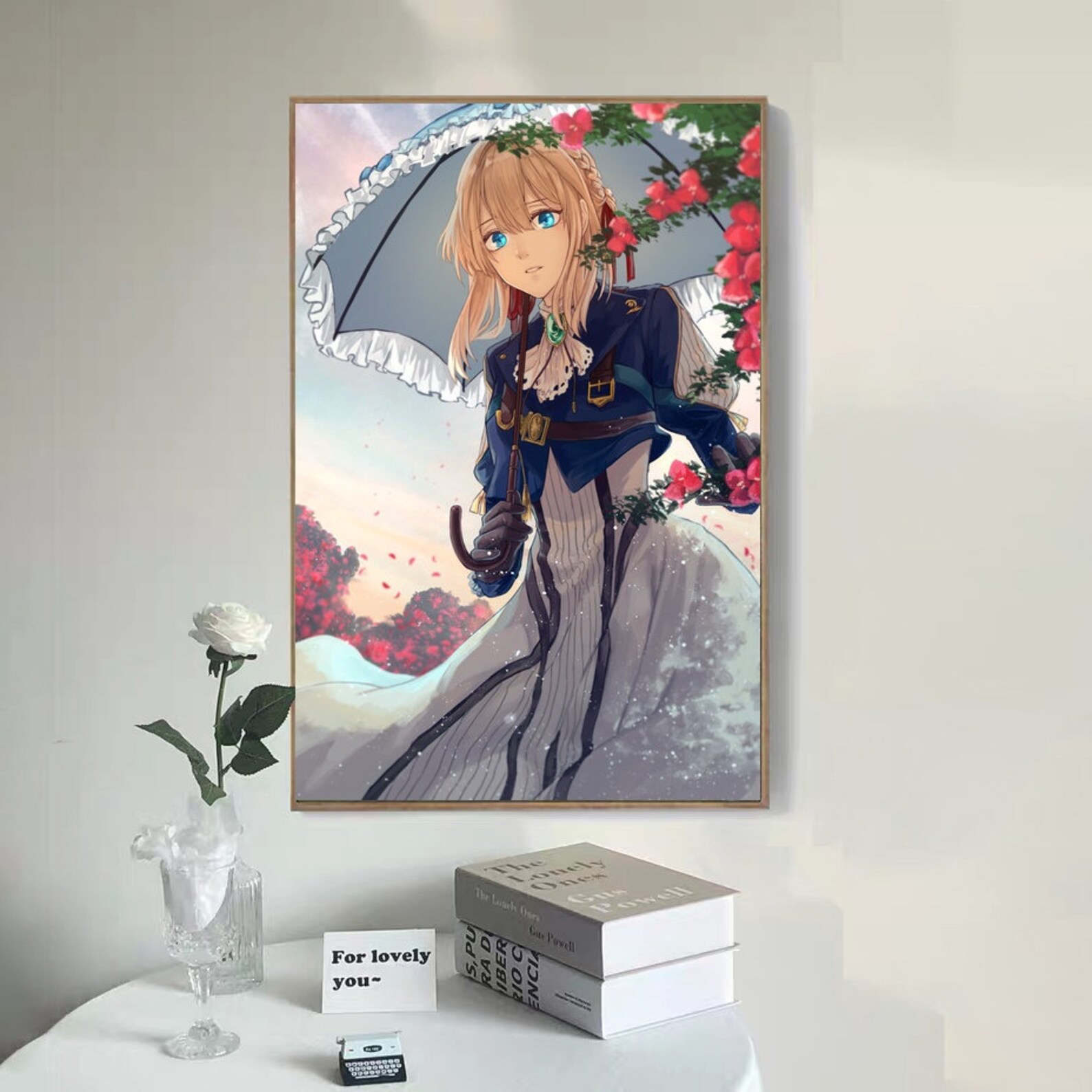 Violet Evergarden Anime Movie Poster Canvas Poster bedroom art Etsy