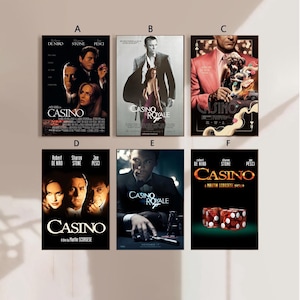 Casinofilmposter Canvas Poster slaapkamerkunst Zonder lijst 8x12&#39;&#39;12x18&#39;&#39;16x24&#39;&#39;24x36&#39;&#39;multiple choice