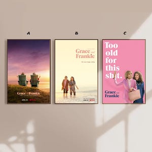 グレイス＆フランキー映画ポスターキャンバスポスター寝室アートフレームなし8x12&#39;&#39;12x18&#39;&#39;16x24&#39;&#39;24x36&#39;&#39;複数選択