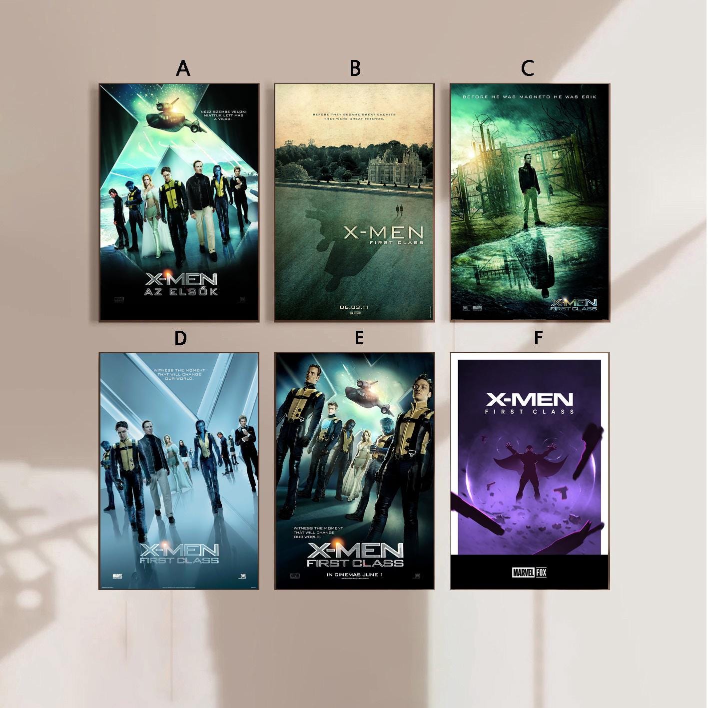 Xmen First Class Poster - Etsy