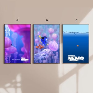 Póster de la película Buscando a Nemo, lienzo, arte para dormitorio, sin marco, 8 x 12 pulgadas, 12 x 18 pulgadas, 16 x 24 pulgadas, 24 x 36 pulgadas, opción múltiple