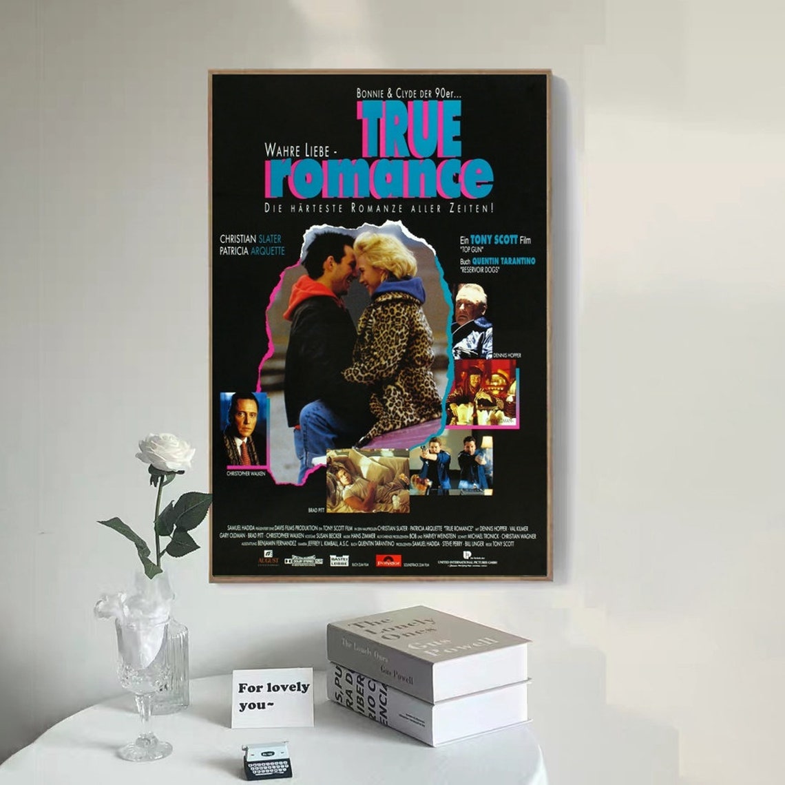 True Romance Movie Poster Canvas Poster Bedroom Art Without Etsy
