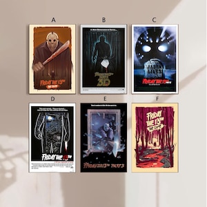 Friday the 13th Movie Poster Canvas Poster bedroom art Without frame 8x12''12x18''16x24''24x36''multiple choice