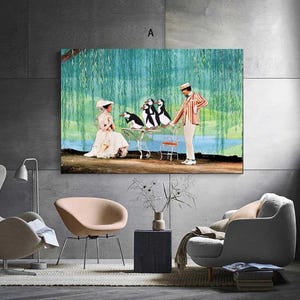 Mary Poppins Movie Poster Canvas Poster camera da letto arte Senza cornice 8x12''12x18''16x24''scelta multipla