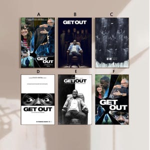 Wegwezen 2017 Filmposter Canvas Poster slaapkamerkunst Zonder lijst 8x12&#39;&#39;12x18&#39;&#39;16x24&#39;&#39;24x36&#39;&#39;multiple choice