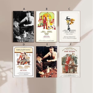 The sting Movie Poster Canvas Poster bedroom art Without frame 8x12&#39;&#39;12x18&#39;&#39;16x24&#39;&#39;24x36&#39;&#39;multiple choice