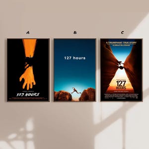 127 Hours Movie Poster Canvas Poster bedroom art Without frame 8x12&#39;&#39;12x18&#39;&#39;16x24&#39;&#39;24x36&#39;&#39;multiple choice
