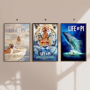 Life of Pi 2012 Movie Poster Canvas Poster bedroom art Without frame 8x12&#39;&#39;12x18&#39;&#39;16x24&#39;&#39;24x36&#39;&#39;multiple choice