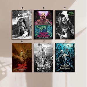 Creature from the Black Lagoon Movie Poster Canvas Poster bedroom art Without frame 8x12&#39;&#39;12x18&#39;&#39;16x24&#39;&#39;24x36&#39;&#39;multiple choice