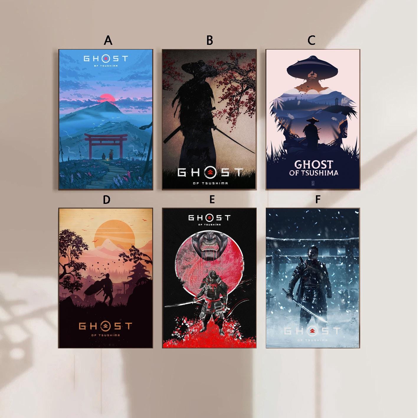 Amazon.co.jp: XINYUELONG Samurai (対馬の幽霊) ポスター