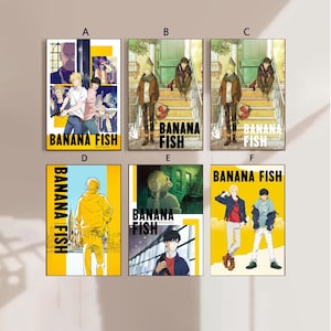 Banana Fisch Anime Filmplakat Leinwand Plakat Schlafzimmerkunst Ohne Rahmen 8x12 ''12x18 ''16x24 ''24x36 ''mehrere Wahl