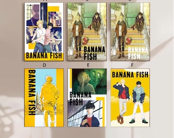 Banana Fish Anime Movie Poster Canvas Poster bedroom art Without frame 8x12&#39;&#39;12x18&#39;&#39;16x24&#39;&#39;24x36&#39;&#39;multiple choice