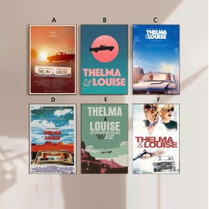 Póster de la película Thelma y Louise, póster en lienzo, arte para dormitorio, sin marco, 8 x 12 pulgadas, 12 x 18 pulgadas, 16 x 24 pulgadas, 24 x 36 pulgadas, opción múltiple