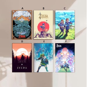 Legend of Zelda A link to the past  Game  Poster Canvas Poster bedroom art Without frame 8x12&#39;&#39;12x18&#39;&#39;16x24&#39;&#39;24x36&#39;&#39;multiple choice